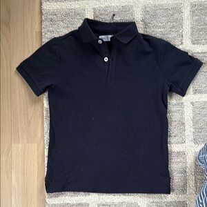 Zara kids boys navy blue short sleeve pique polo classic shirt